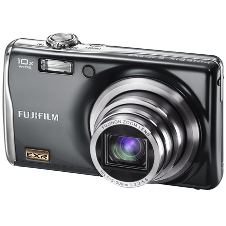 Fujifilm Fine Pix F70EXR 10 MP Digital Camera, 10x Optical Zoom, 4.0x Digital Zoom, 2.7 TFT Screen, Gun Metal image