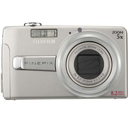 Fujifilm FinePix J50 Digital Camera, 8.2 Megapixel, 5x Optical Zoom, 6.9x Digital Zoom and 2.7&quot; LCD Screen, Silver image