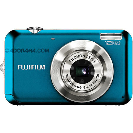Fujifilm FinePix JV100 Digital Camera, with 12.0 Megapixel, 3x Optical Zoom, 2.7" TFT LCD, HD Movie Function, Blue image
