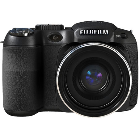Fujifilm FinePix S1800 Digital Camera, 12.0 Megapixel, 18x Wide Angle Zoom, 3.0" LCD plus Viewfinder, DI Stabilization, HD Movie Function - Black image