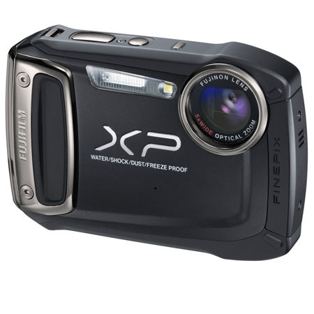 Fujifilm FinePix XP100 14MP Waterproof (10m) Digital Camera, 5x Optical Zoom, 2.7" LCD Screen, 1080p HD Movie Recording, Black