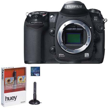 Fujifilm Finepix S5 Pro Pantone Huey Digital SLR Camera Kit, 12.3 Megapixels, Interchangeable Lenses - USA image