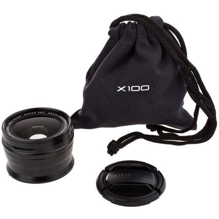 Fujifilm WCL-X100 0.8x Wide Conversion Lens for X100 Digital Camera - Black