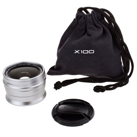 Fujifilm WCL-X100 0.8x Wide Conversion Lens for X100 Digital Camera - Silver