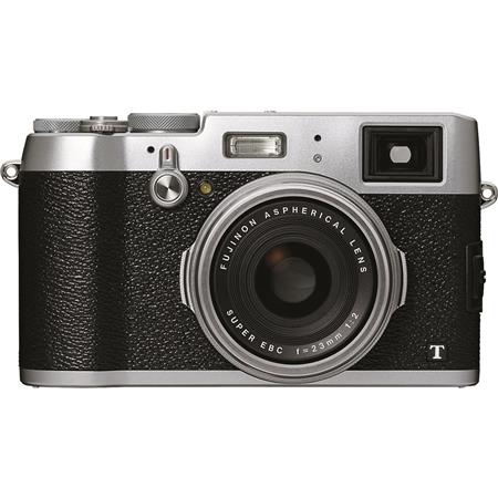 Fujifilm X100T Digital Camera Silver, 16.3MP, Hybrid Viewfinder, 23mm F/2 Lens, 6 FPS, 3