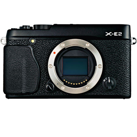 Fujifilm X-E2 Mirrorless Digital Camera Body, 16.3 MP APS-C X-Trans CMOS Sensor, Compact Magnesium Body, Built-In Flash - Black