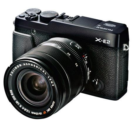Fujifilm X-E2 Mirrorless Digital Camera Kit with XF 18-55mm F2.8-4 R LM OIS Lens - Black