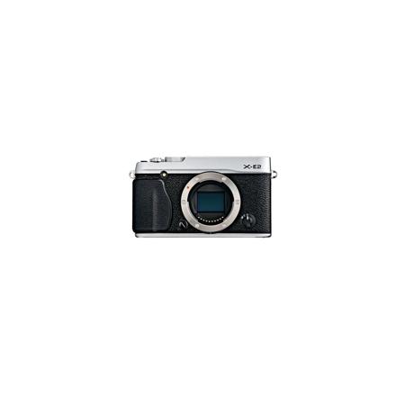 Fujifilm X-E2 Mirrorless Digital Camera Body, 16.3 MP APS-C X-Trans CMOS Sensor, Compact Magnesium Body, Built-In Flash - Silver