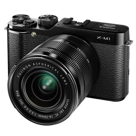 Fujifilm X-M1 Mirrorless Digital Camera Body with XC 16-50mm F3.5-5.6 OIS Lens - Black