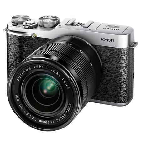 Fujifilm X-M1 Mirrorless Digital Camera Body with XC 16-50mm F3.5-5.6 OIS Lens - Silver