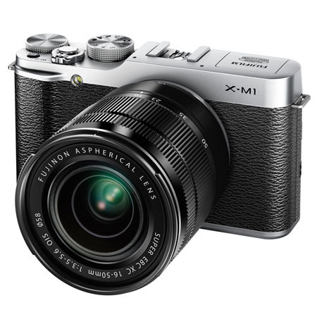 Fujifilm X-M1 Mirrorless Digital Camera Body with XC 16-50mm F3.5-5.6 OIS Lens - Silver