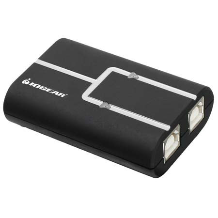 Iogear 2-Port USB 2.0 Printer Auto Sharing Switch image