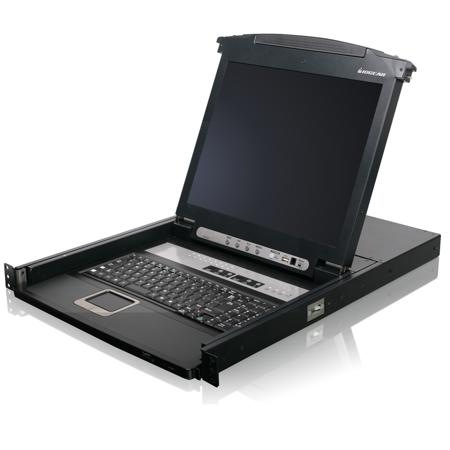 Iogear 16-Port 17" LCD Combo KVM Switch, USB / PS/2 Console Port