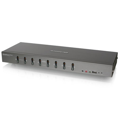 Iogear 8-Port DVI KVMP Switch with VGA Support, 2048x1536 VGA Resolution
