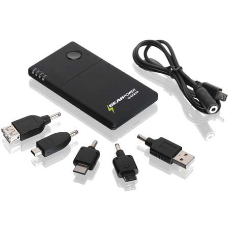 Iogear GearPower, Portable Battery for Mobile Devices with Built-in Short-Circuit, Over-charge and Temperature Protection