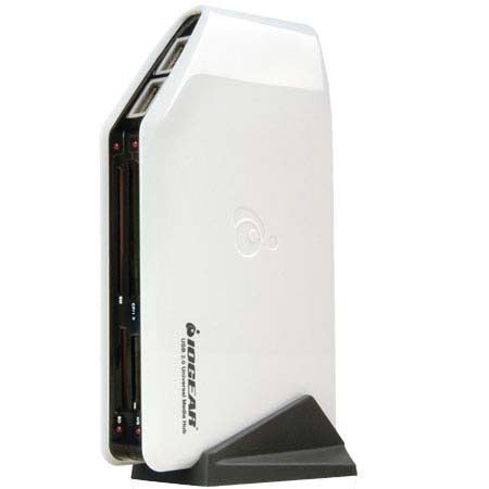 Iogear GUH284R, Six Port USB 2.0 Hub &amp; Card Reader, with a Transfer Rate of 480 Mbps image