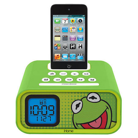 iHome Disney Kermit The Frog Dual Alarm Clock Speaker System for iPod