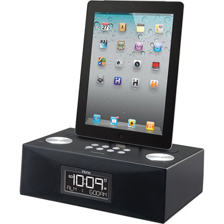 iHome App-Enhanced Dual Alarm Clock Radio for iPad/iPhone/iPod