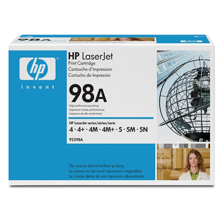 Hewlett Packard - HP 92298A LaserJet Black Print Cartridge, Yields up to 6,800 Pages. image