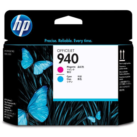 HP 940 Magenta and Cyan Officejet Printhead for 940 Officejet Ink Cartridge