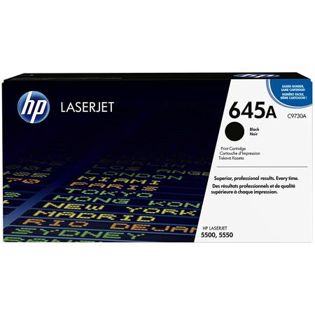 Hewlett Packard C9730A Color LaserJet Black Print Cartridge, Yields up to 13,000 Pages image