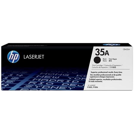 Hewlett Packard - HP CB435A Black Print Cartridge for HP LaserJet P1005 &amp; HP LaserJet P1006 Printers (Yield: Appx 1500 Copies) image