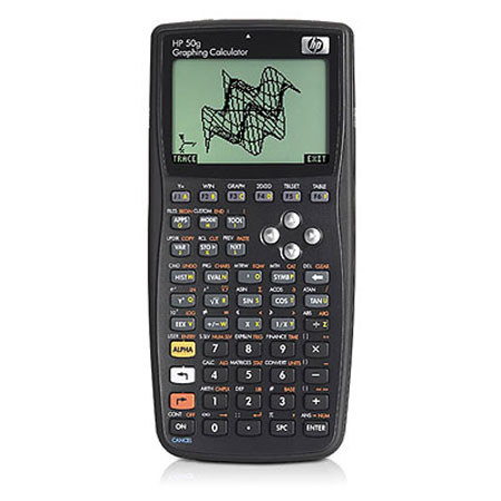 HP 50G Graphing Calculator with SD Card Slot, 131x80 pixels LCD
