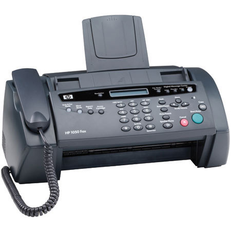 Hewlett Packard - HP 1050 Monochrome Inkjet Fax with Phone Message Center, 14.4 kbps Modem &amp; 100 Page Fax Memory, image