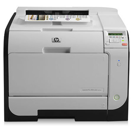 HP LaserJet Pro 400 Color M451dw Printer, 21 ppm Print Speed, 600x600dpi Resolution, 2-line LCD, 128MB Storage Memory, WiFi, USB