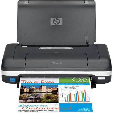 Hewlett Packard - HP Officejet H470B Mobile Inkjet Printer, 1200 dpi, USB Interface &amp; 32mb Memory image