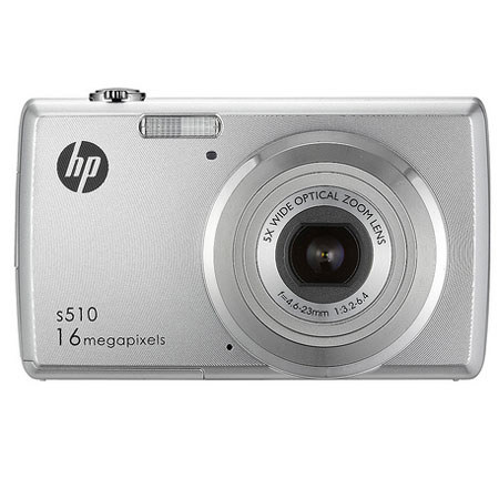 Hewlett Packard HP-S510 16MP Digital Point & Shoot Camera, 5x Optical 5x Digital Zoom, 2.7" LCD Screen, USB, 720P HD Video, SD/SDHC Card up to 32GB