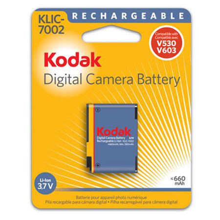Kodak KLIC-7002 Lithium-Ion Rechargeable Battery for V530 &amp; V603 Digital Cameras image