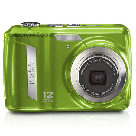 Kodak EasyShare C143 12 Megapixels Digital Camera with 2.7in Color LCD Screen, 3x Optical Zoom Lens, 640 x 480 30fps Video - Green image