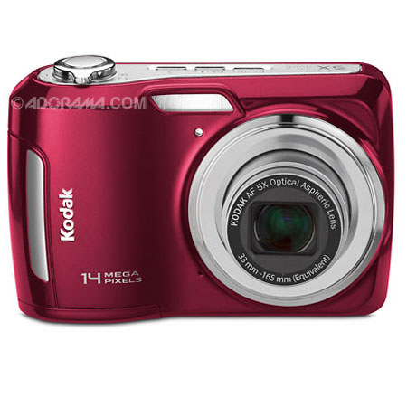 Kodak EASYSHARE C195 14 Megapixel Digital Camera, 5x Optical Zoom, Blur Reduction, 3.0&quot; Bright LCD, Red image