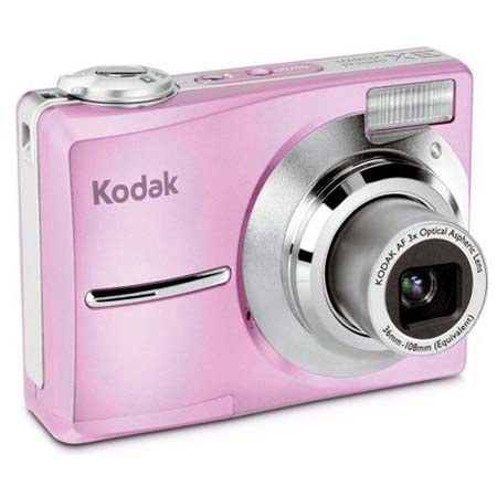 Kodak EasyShare C713 Zoom Digital Camera Kit, 7.0 Megapixel, 3x Optical Zoom, 5x Digital Zoom, 2.4" LCD Screen - Pink image
