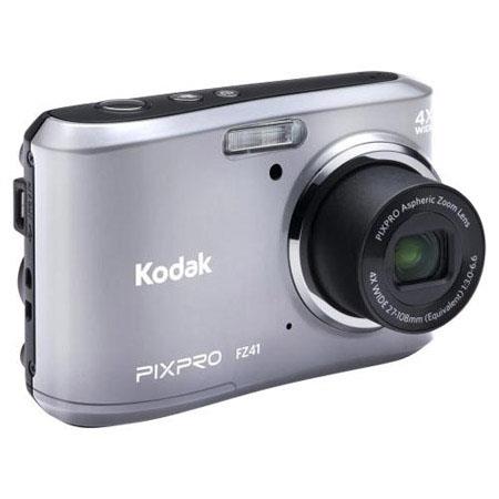 Kodak PixPro Friendly Zoom FZ41 Digital Camera, 16MP, 4x Optical/6x Digital Zoom, 8MB Memory, 2.7