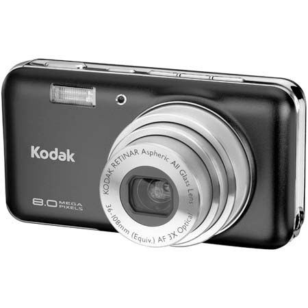 Kodak EasyShare V803, 8.0 Megapixel, 3x Optical, 4x Digital Zoom, 2.5&quot; LCD Screen, Midnight Black image