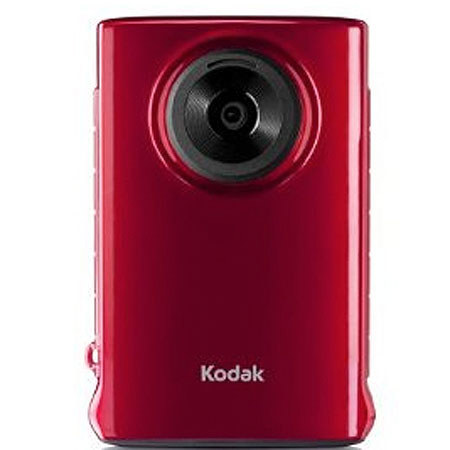 Kodak ZM1 Mini Video Camera, 3x Digital Zoom, 1.8in Display, 2GB microSD Memory Card, Red image
