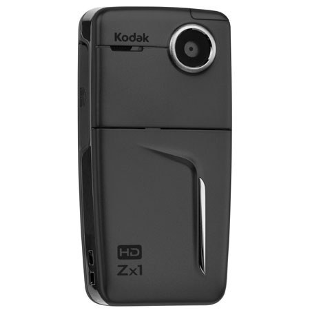 Kodak Zx1, Weather Resistant Pocket Digital Video Camera with 128 MB Internal Memory, 2x Digital Zoom, 2.0&quot; LCD, Black image