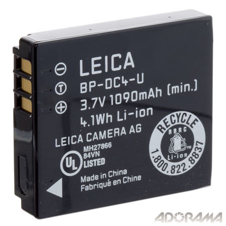 Leica BP-DC4 Lithium-Ion Battery for C-LUX 1, D-LUX 3 and D-LUX 2 Digital Cameras image