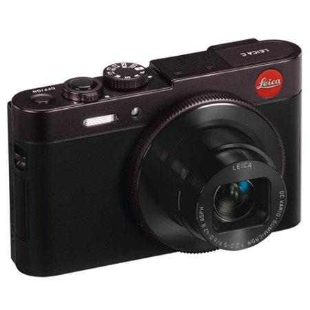 Leica C Compact Digital Camera, 12.1MP, with Wi-Fi & NFC, Fast DC Vario-Summicron lens, Manual Lens Ring Control, Full HD movie recording - Dark Red