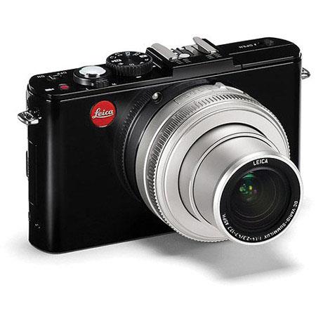 Leica D-Lux 6 Digital Camera, 10.1MP, 3.8x Optical/4x Digital Zoom, 1080p Video, f/1.4-2.3 Lens, Glossy Black / Silver