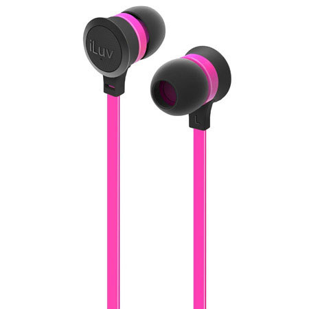 UPC 639247137981 product image for iLuv IEP334 Neon Sound In-Ear High-performance Earphones, Baby Pink Neon/Black | upcitemdb.com