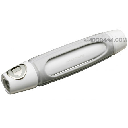 Icon Light Designed Modus 2, Lightweight Polymer LED TIR Flashlight with 10 to 100 Lumen Output, White