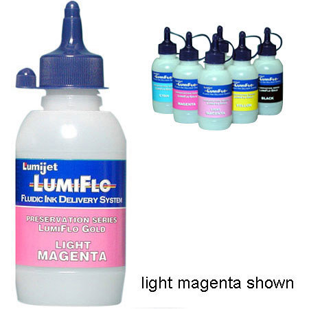 Lumijet Lumiflo Gold Series Black Ink in a 6 oz. Bulk Bottle for the Epson 1270 &amp; 1280 Inkjet Printers. image