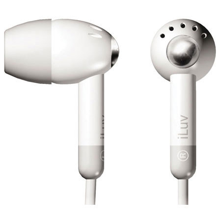 iLuv i301 Lightweight EarPhones for iPods, White image