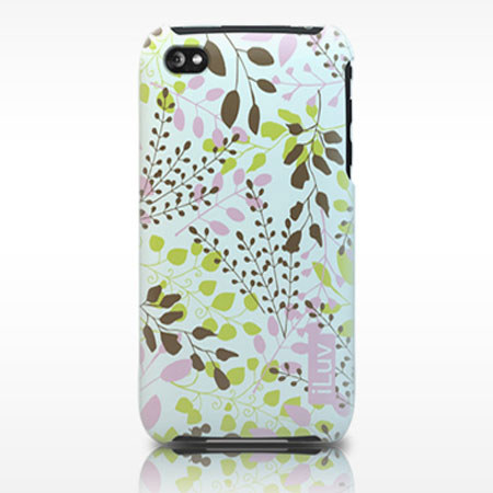 iLuv Soft-coated Nature Themed Acrylic Ultra Thin Case for iPhone 4th Generation - Pink image