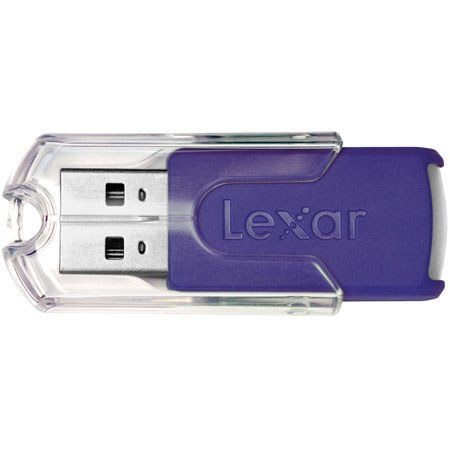 Lexar JumpDrive FireFly, 1 GB Portable Data Storage Device with USB-2.0 Interface - Blue image