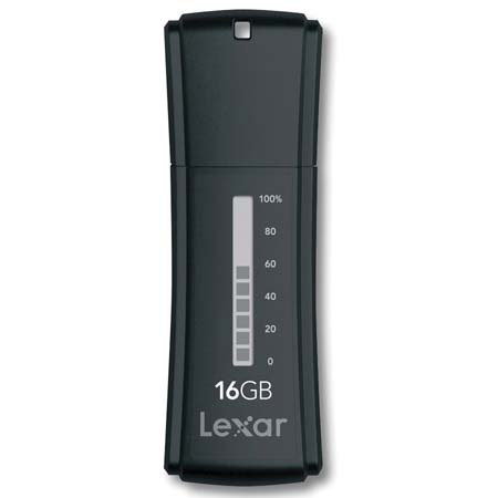 Lexar JumpDrive Secure II Plus, 16 GB Portable Data Storage Device with USB 2.0 Interface. image