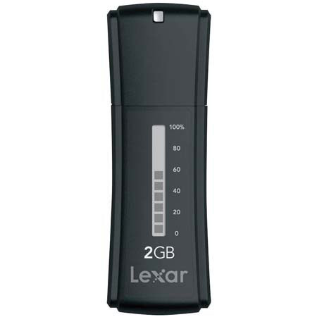 Lexar JumpDrive Secure II Plus, 2 GB Portable Data Storage Device with USB 2.0 Interface. image